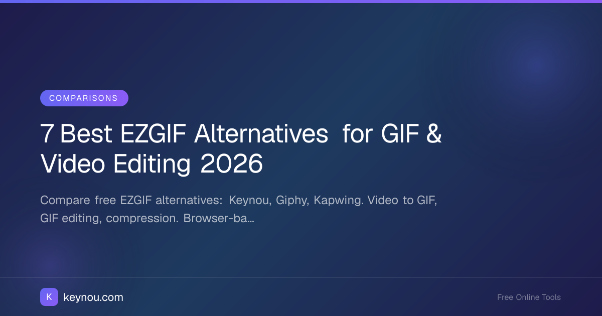 7 Best EZGIF Alternatives for GIF & Video Editing 2026